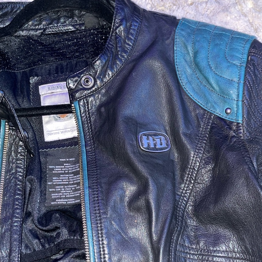 HARLEY DAVIDSON LEATHER RIDING GEAR JACKET
